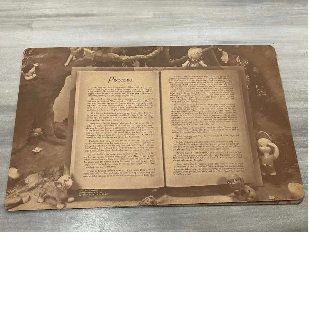 Vintage Maxwell Dorne Moppet Products Fairy Tale Placemats Set of 4 Double Sided